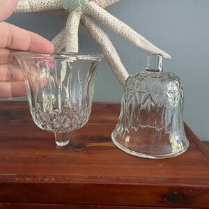 Glass Votive Candle Holders Peg Home Interiors Clear Diamond Crisscross Pattern
